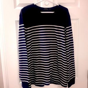 Ralph Lauren navy striped pullover